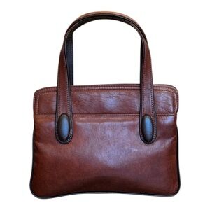 Tano of Madrid Vintage brown‎ leather handbag.